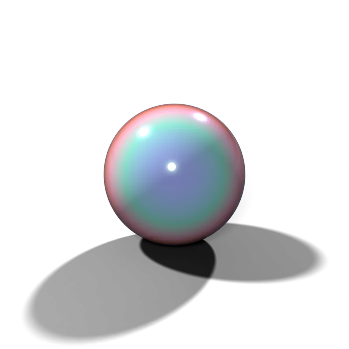 A 3D iridescent ball, the Infinite brand ball