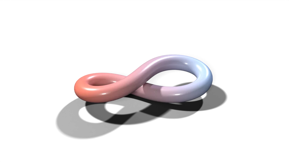 The Infinite mark as a 3D object