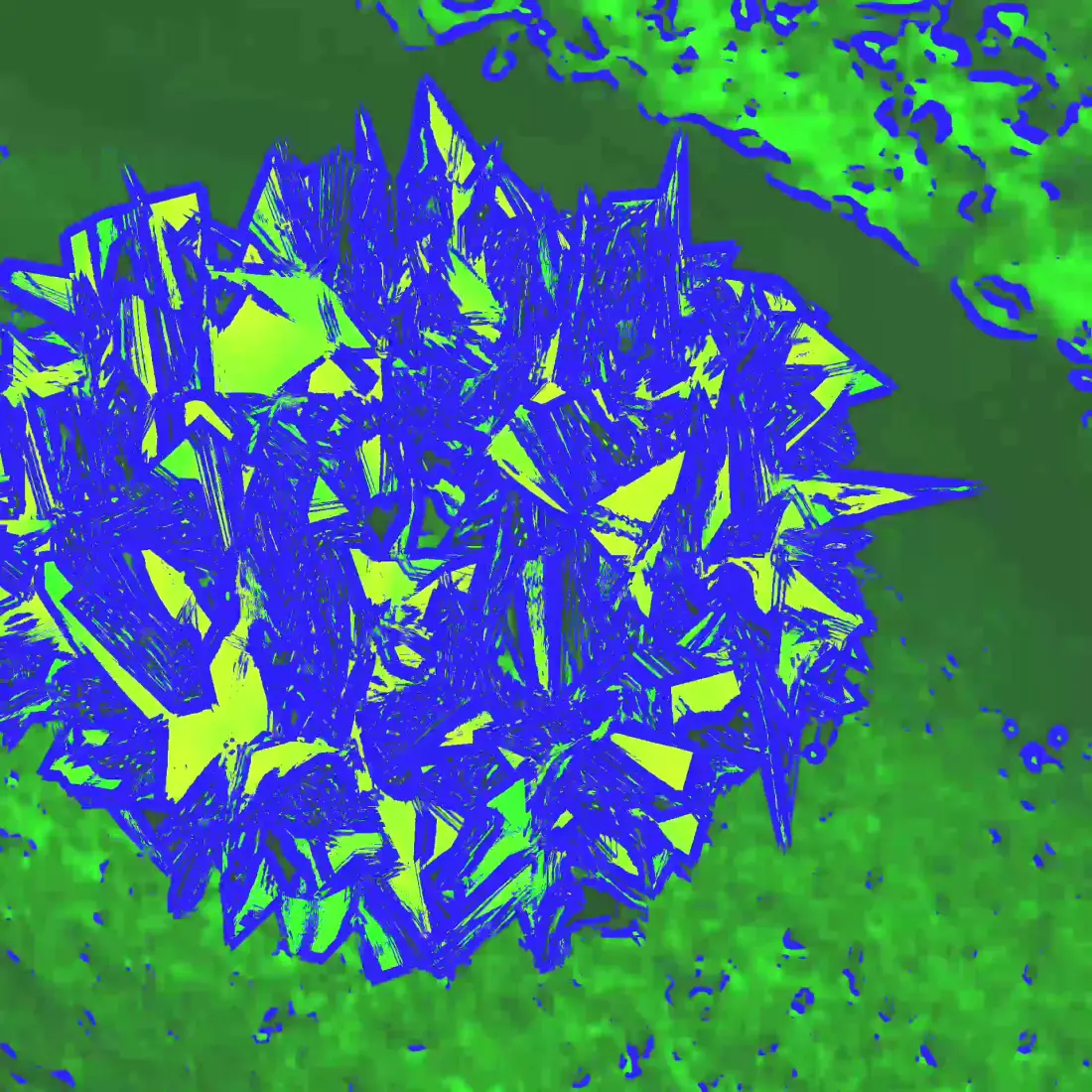 A generative visual built from nodes in Infinite