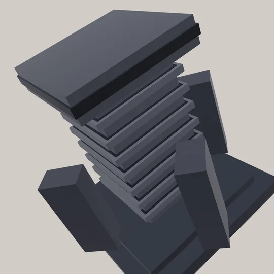 Preview of Brutalist Concrete Megastructure 3D