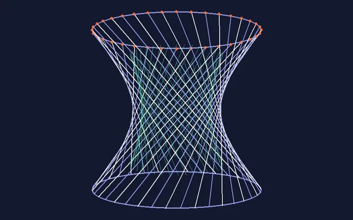Preview of Op Art Hyperbolic Cage 3D