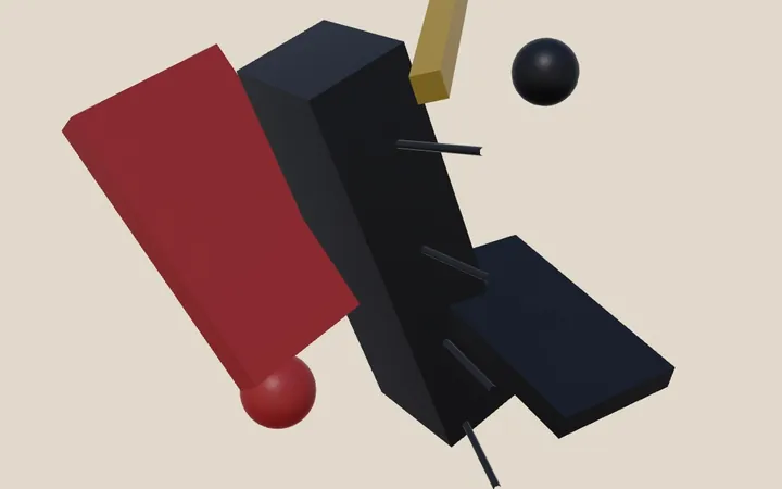 Preview of Suprematist Floating Monolith 3D