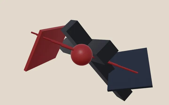 Preview of Suprematist Geometric Cantilever 3D