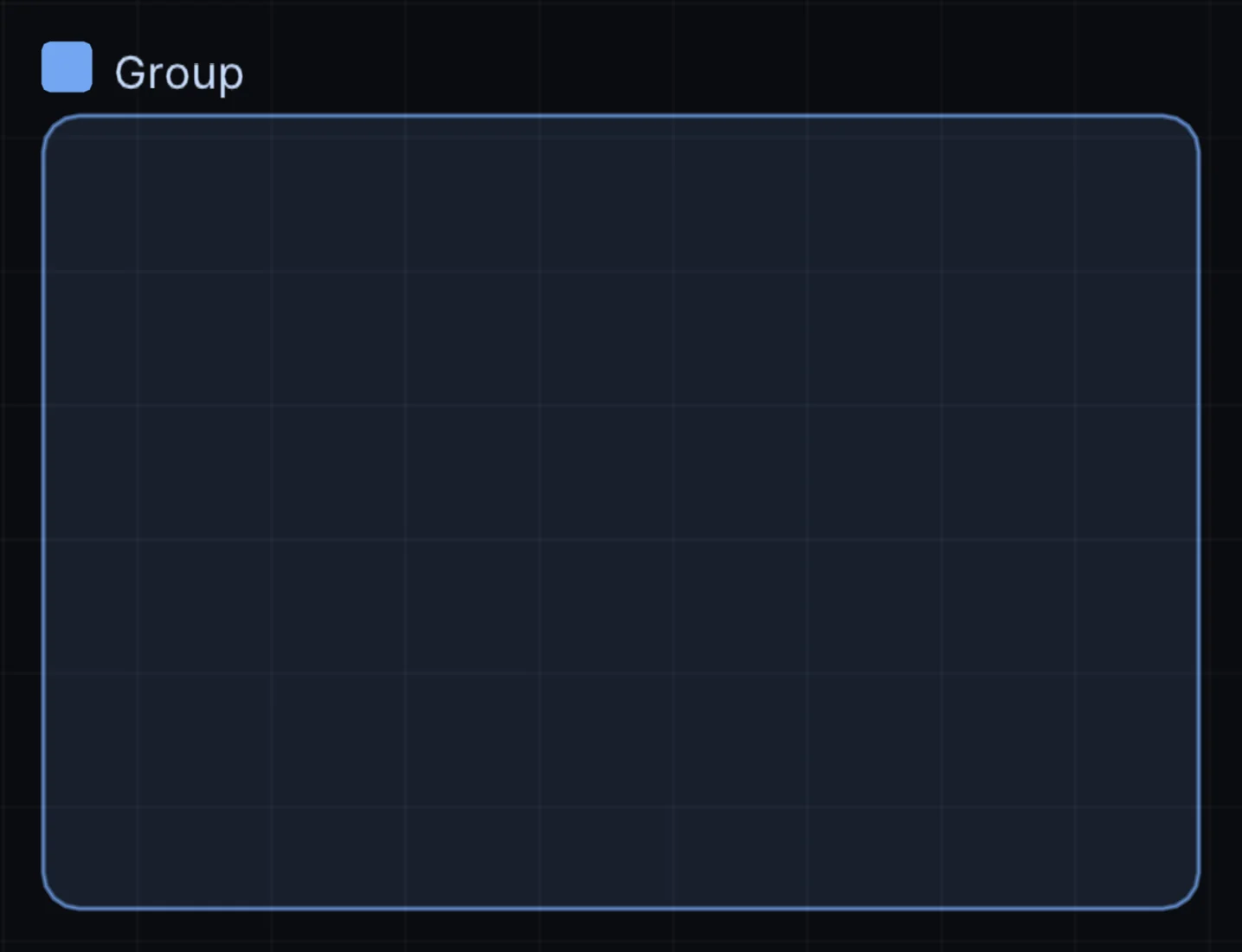 The Group node in Infinite, showing its controls and output.