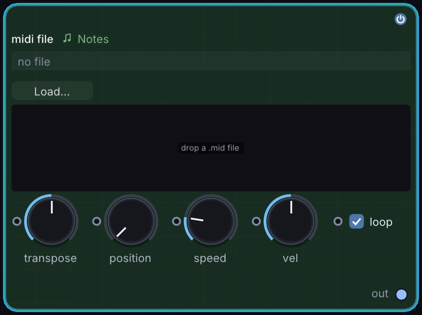 MIDI File node in Infinite