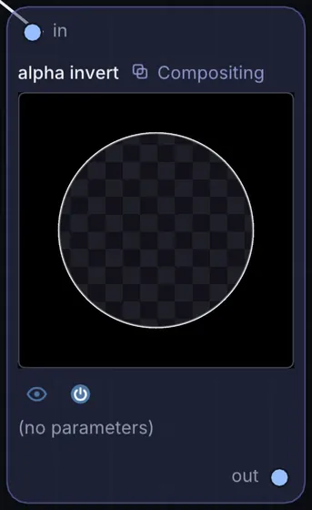 The Alpha Invert node in Infinite.
