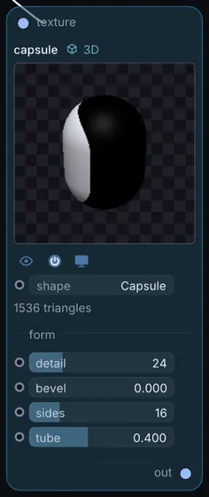 The Capsule node in Infinite.