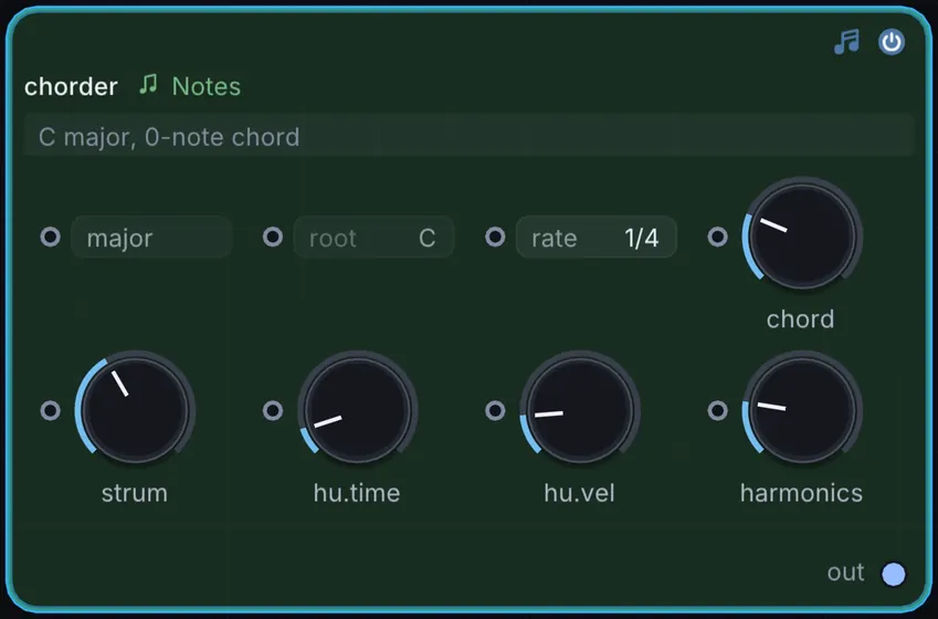 The Chorder node in Infinite.