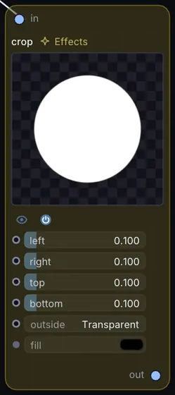 The Crop node in Infinite.