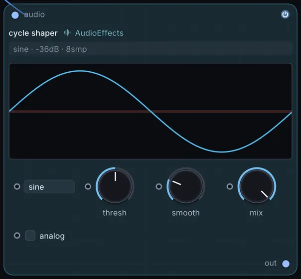 The Cycle Shaper node in Infinite.