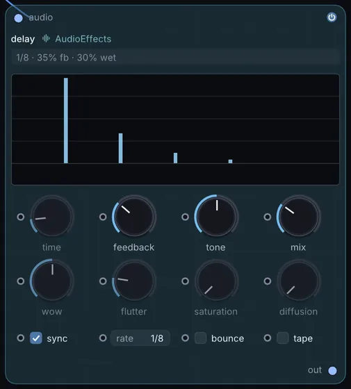 The Delay node in Infinite.