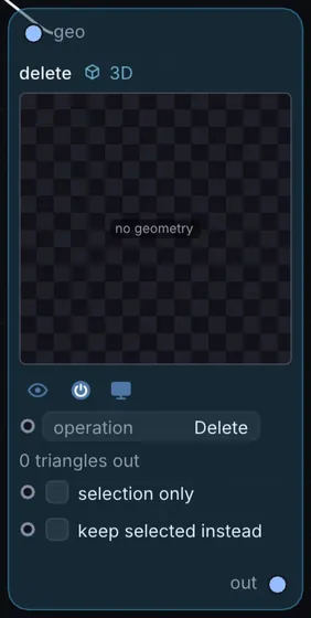 The Delete node in Infinite.