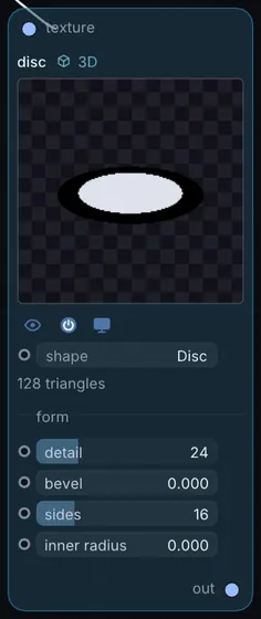 The Disc node in Infinite.