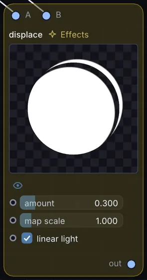 The Displace node in Infinite.
