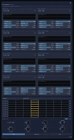 The Drum Sequencer node in Infinite.