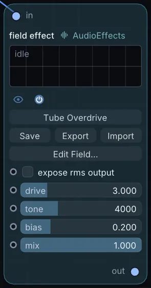 The Field Effect node in Infinite.