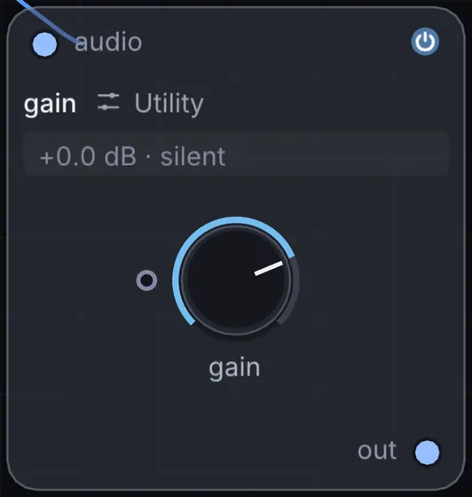 The Gain node in Infinite.