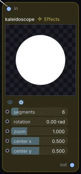 The Kaleidoscope node in Infinite.