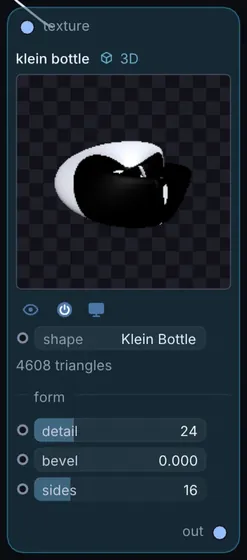The Klein Bottle node in Infinite.