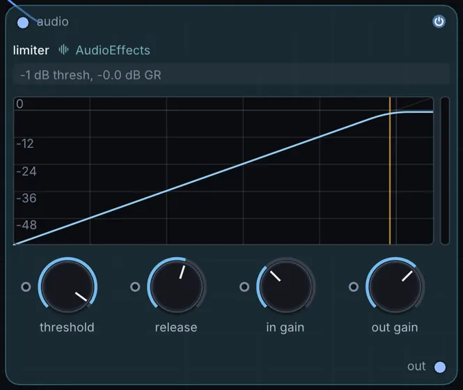 The Limiter node in Infinite.