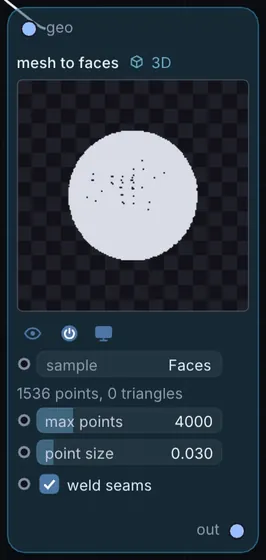 The Mesh to Faces node in Infinite.