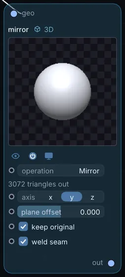 The Mirror node in Infinite.