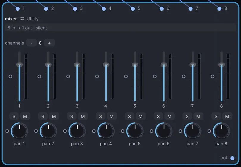 The Mixer node in Infinite.