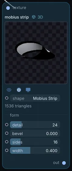 The Mobius Strip node in Infinite.