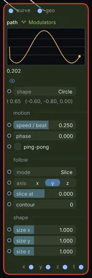 The Path node in Infinite.