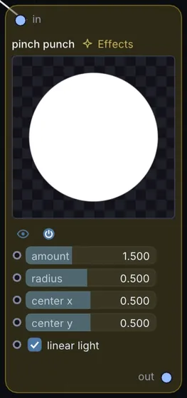 The Pinch Punch node in Infinite.