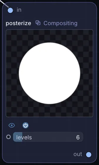The Posterize node in Infinite.