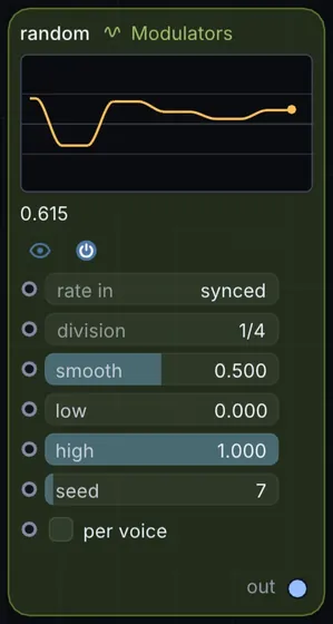 The Random node in Infinite.