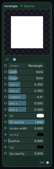 The Rectangle node in Infinite.