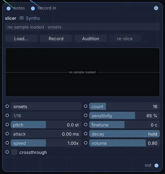 The Slicer node in Infinite.