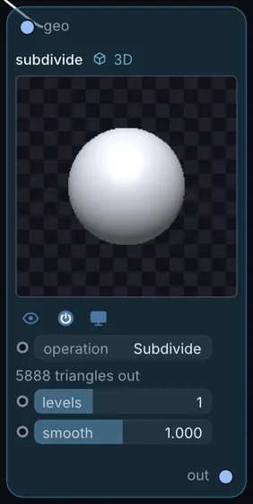 The Subdivide node in Infinite.