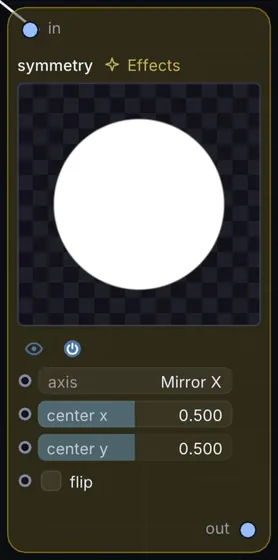The Symmetry node in Infinite.