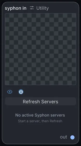 The Syphon In node in Infinite.