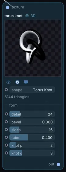 The Torus Knot node in Infinite.