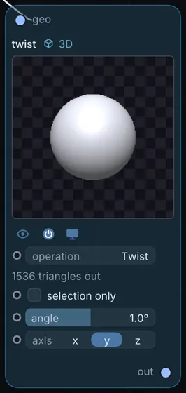 The Twist node in Infinite.