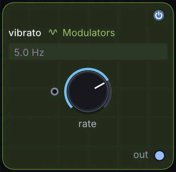 The Vibrato node in Infinite.