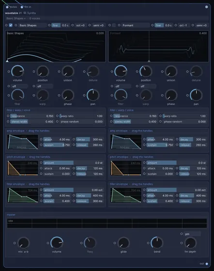 The Wavetable node in Infinite.
