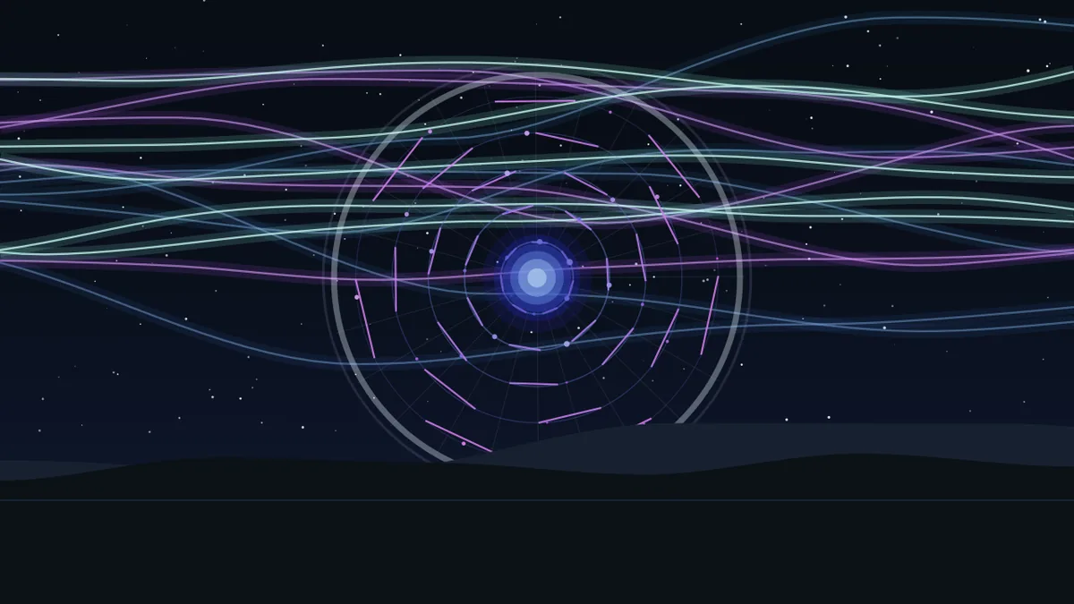 javascript sketch node showcase with clifford attractor and parameters in infinite